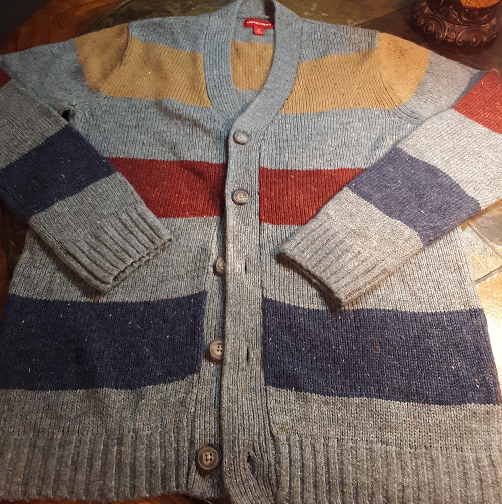 Unionbay men's striped cardigan  sz M